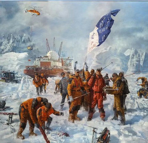 图书馆举办“百年青春心向党”喜迎二十大主题图片展